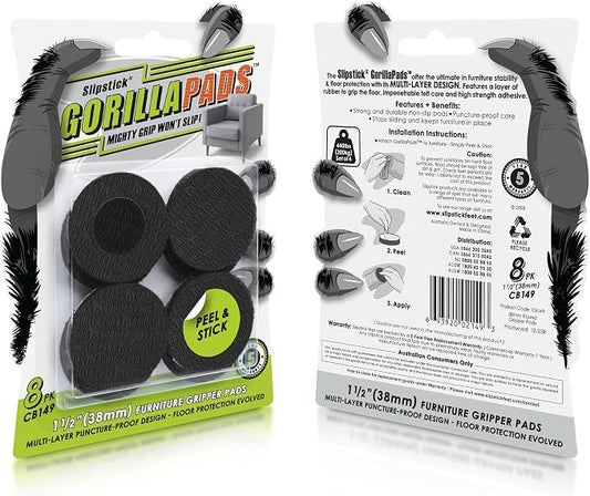 Slipstick GorillaPads CB149 Non-Slip Furniture Pads/Rubber Grippers - Image 2