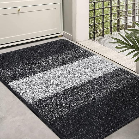 Kitinjoy Indoor Outdoor Door Mat, 36x24 Non-Slip Absorbent Dirt Trapper by Kitinjoy