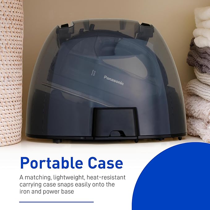 Panasonic NI-WL700A Cordless Steam/Dry Iron, 1500W Wide Stainless Steel Plate - Image 7