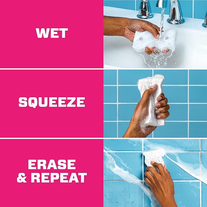 Mr. Clean Magic Eraser Sponge, Bathroom Cleaner, Shower Cleaner, Tub Cleaner - Image 7