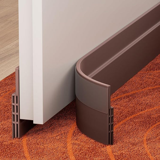GroTheory 2 Pack Door Draft Stopper, Under Door Draft Blocker, Soundproof Door by GroTheory