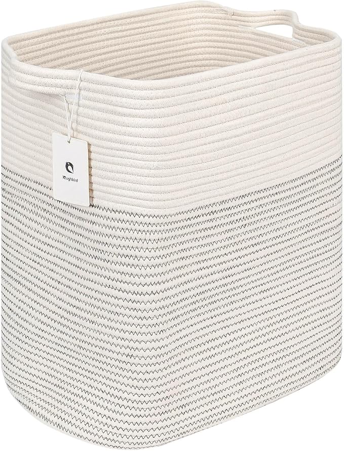 Storage Baskets for Clothes Fabric Cotton Rope Storage Basket bins - Image 8