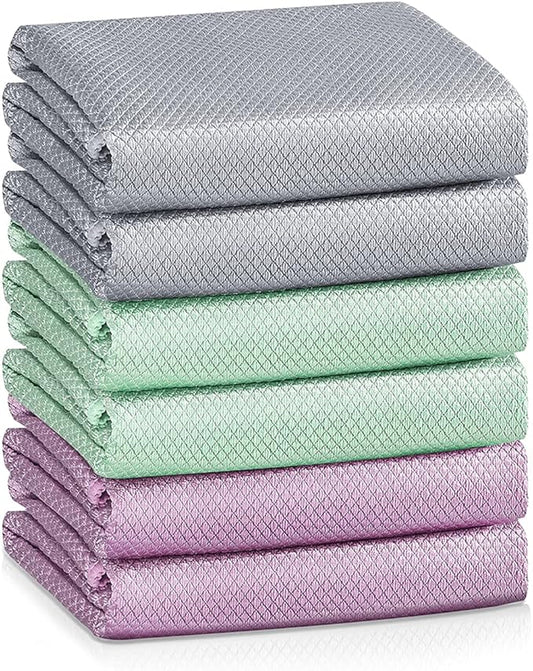 Fish Scale Streak Free Magic Glass Window Car Mirror Microfiber Cleaning Cloth by VPMURUGA