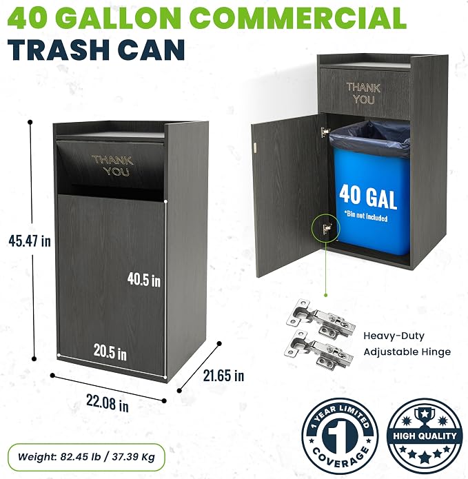 Alpine Restaurant Trash Can Cabinet - Image 3