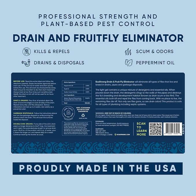 Fruit Fly Drain Treatment | Drain Fly Eliminator | Eliminates Gnats, Sewer - Image 9
