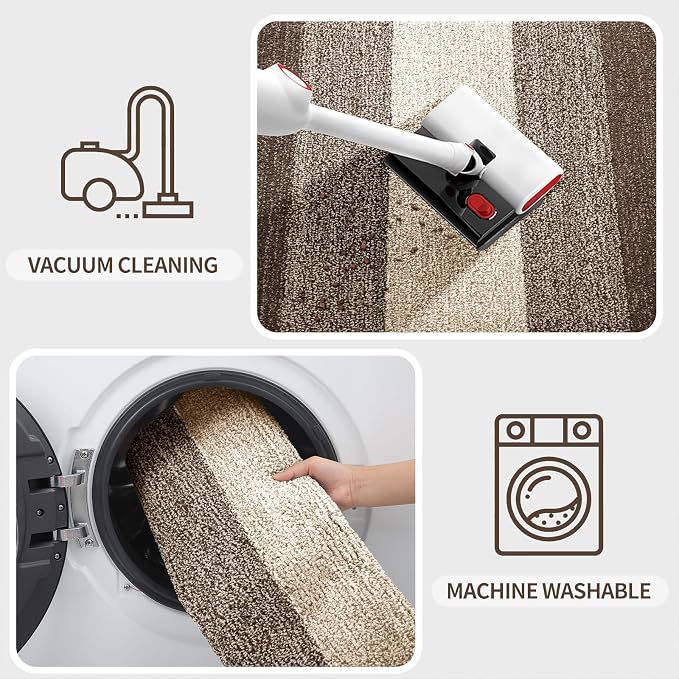 Kitinjoy Indoor Outdoor Door Mat, 71x47 Non-Slip Absorbent Dirt Trapper - Image 5