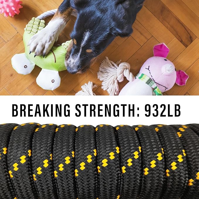 Diamond Braided Polypropylene Rope Nylon Rope Mix Thick Heavy Duty Ropes 3/8'' - Image 4