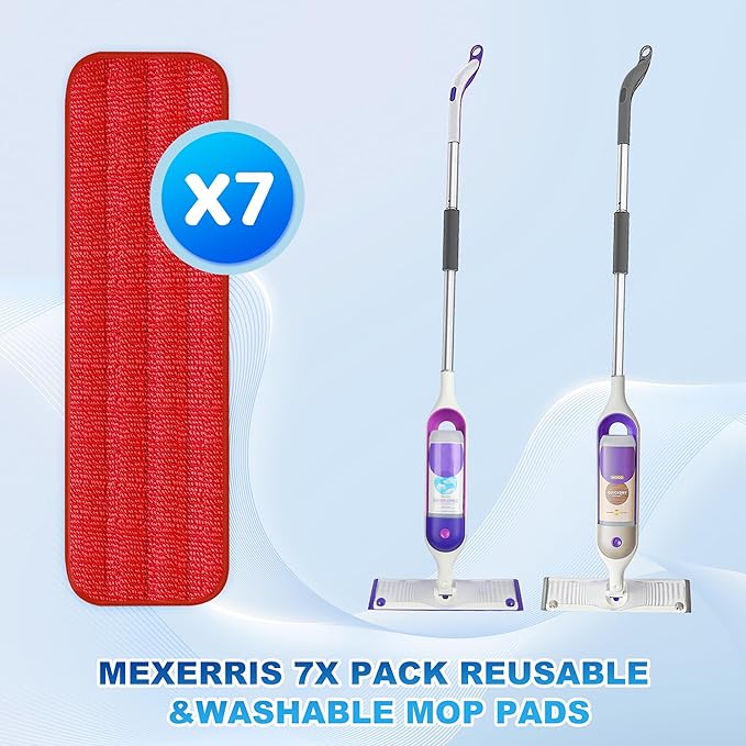 7 Count Reusable Mop Pads for Swiffer PowerMop - Image 2