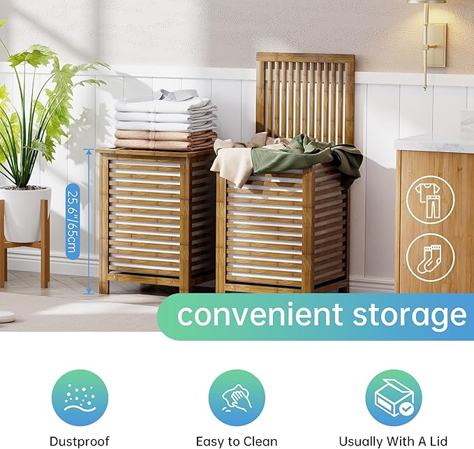 SMIBUY Double Laundry Hamper - Image 6