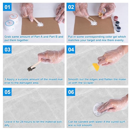 Marble and Granite Repair kit, Quartz Countertop Repair Kit - Image 5