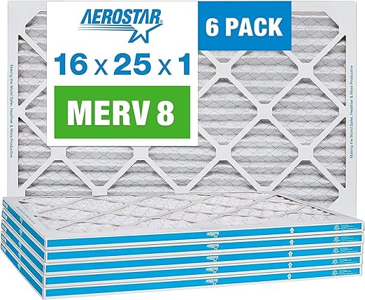 Aerostar 16x25x1 MERV 8 by AirFiltersDelivered