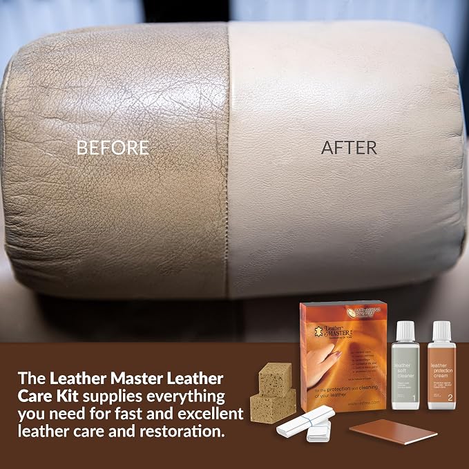 Leather Master Leather Care Kit | Leather Cleaner and Conditioner Kit | Cleans - Image 5