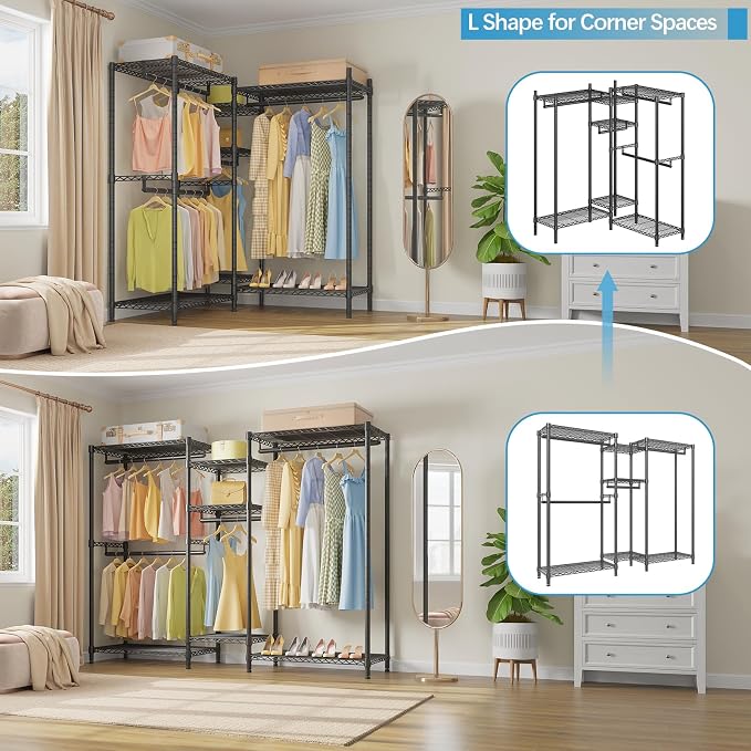 VIPEK Classic V6 Wire Garment Rack Heavy Duty Clothes Racks - Image 3