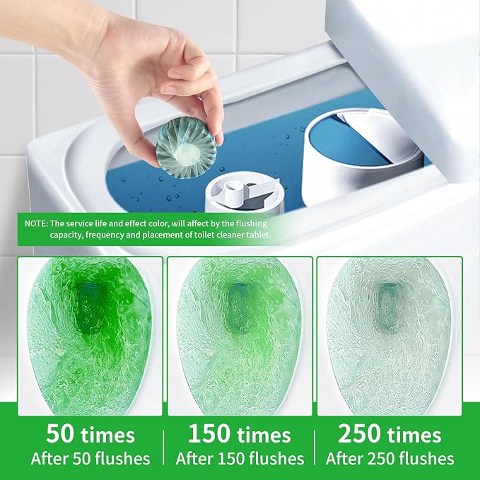 Toilet Bowl Cleaner Tablets, Automatic Toilet Bowl Cleaners, Long-Lasting - Image 5