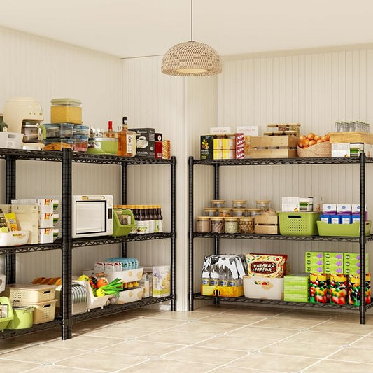 Storage Shelves, 3-Tier Adjustable Metal Industrial Utility Shelf Rack - Image 2