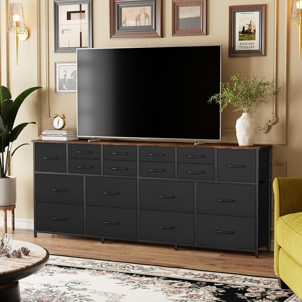 VASICAR 74.8" W Dresser for Bedroom, Long TV Stand for 65, 75, 80 inch TV