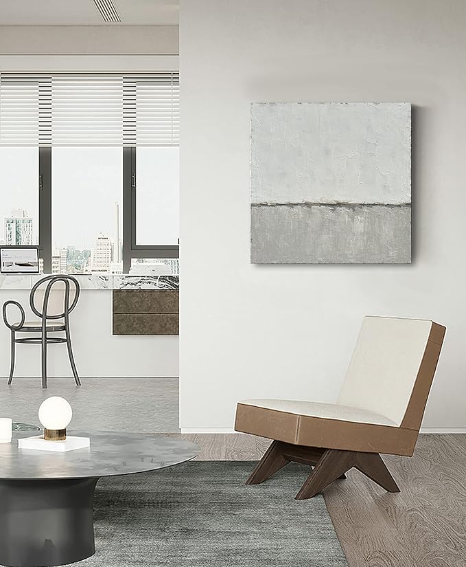 NANKAI art Hand-painted abstract canvas wall art featuring a minimalist design - Image 5