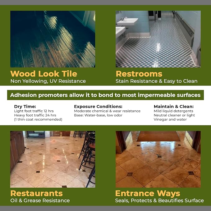 CoverTec GlazeGuard Matte Ceramic And Porcelain Tile And Grout Sealer, Flat - Image 8