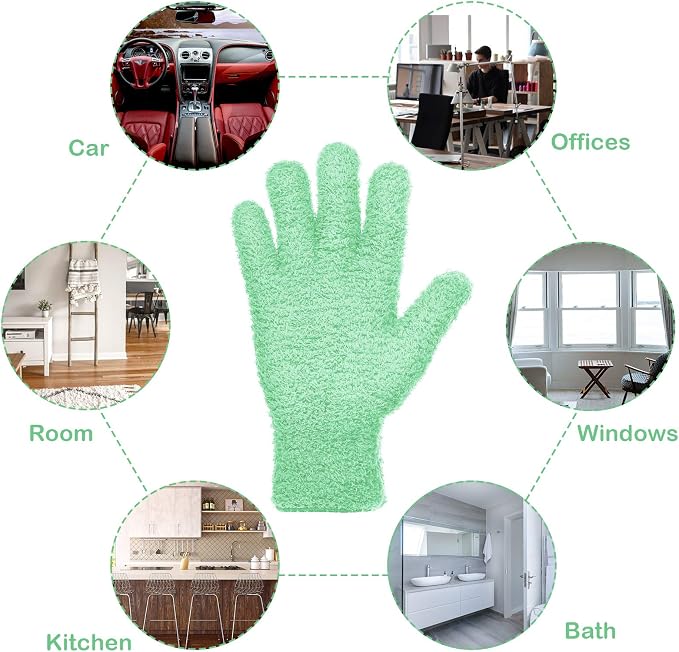 Patelai 2 Pairs Microfiber Gloves - Image 4