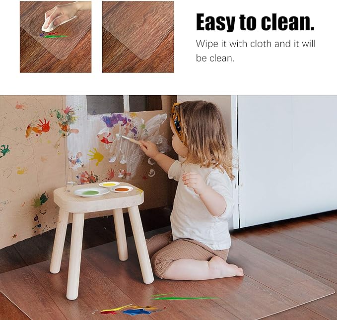 Kuyal Clear Chair Mat, Hard Floor Use - Image 6