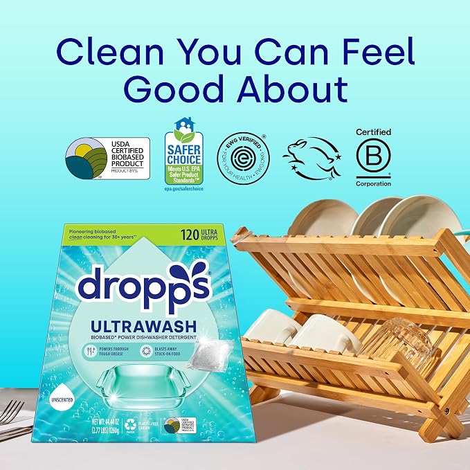 Dropps UltraWash Dishwasher Pods, Unscented - Image 7