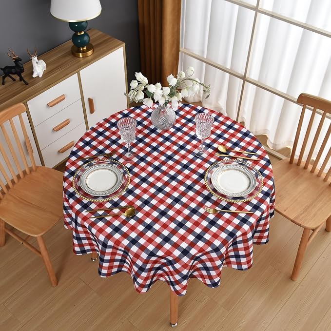 Waterproof Plaid Tablecloth Fabric - Image 9