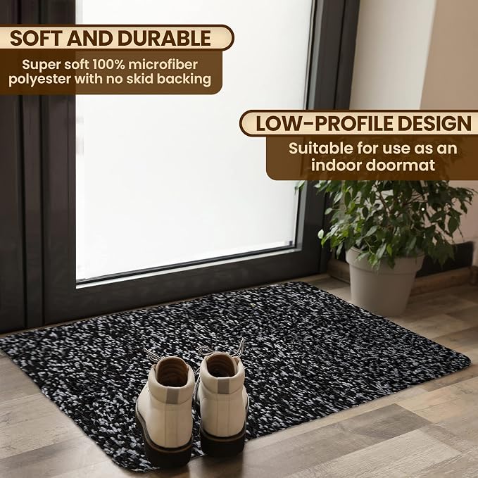 Premium Microfiber Indoor Door Mat – 36"x60" Washable Entry Mat, Waterproof - Image 2