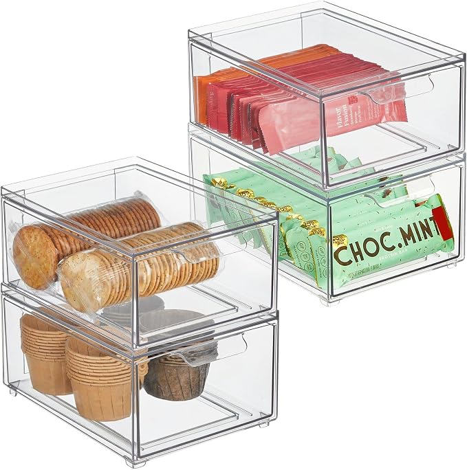 mDesign Stackable Storage Containers Box by mDesign