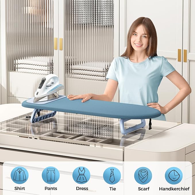 KINGBOARD Tabletop Ironing Board, Small Ironing Board - Image 3