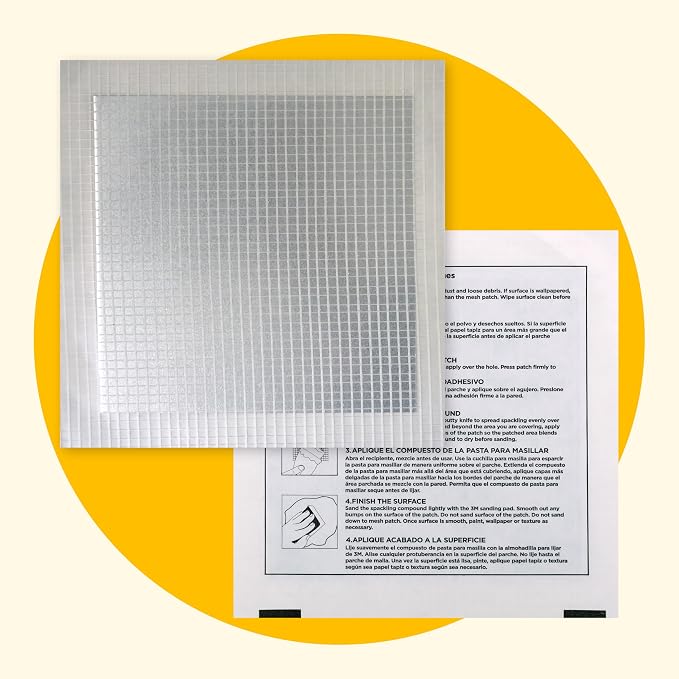 MaxPatch® 4 in. x 4 in. Solid Metal Self-Adhesive Wall Repair Patch – Durable - Image 5