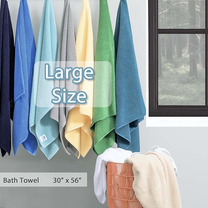 VOOVA & MOVAS Grey Bath Towels - Image 4