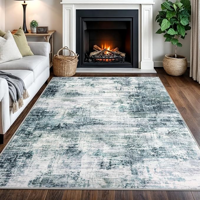 IOHOUZE Modern Abstract Area Rugs 5x7 Ft Washable Rugs by iOhouze