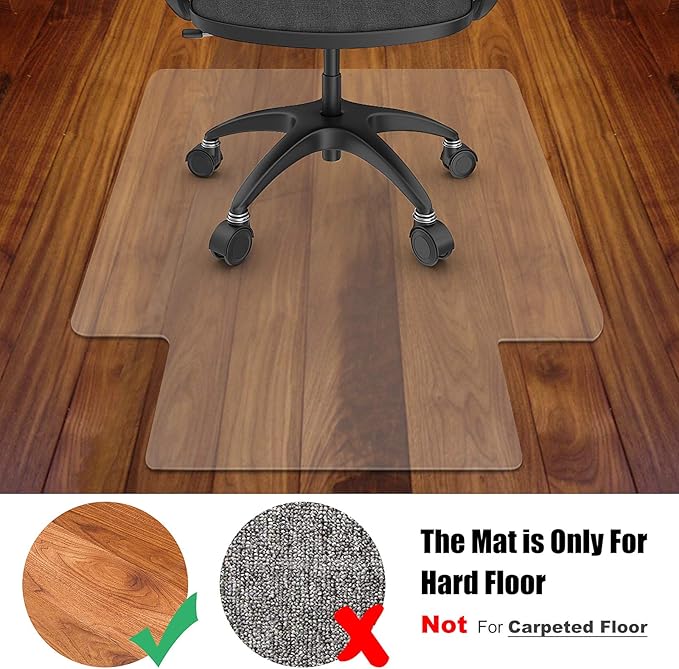 Azadx Office Chair Mat for Hardwood Floor 36 x 48'', Office Mat Plastic - Image 8