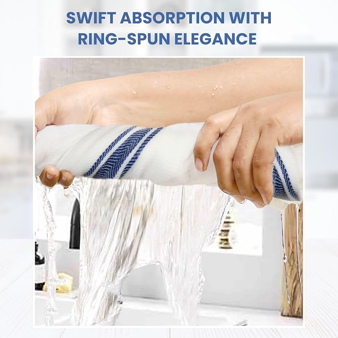 WHITEWRAP Kitchen Dish Towels for Kitchen, Highly Absorbent for Drying and - Image 4