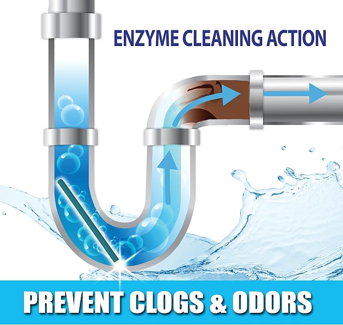 SANI 360° Sani Sticks Drain Cleaner and Deodorizer, Enzyme Pipe Cleaners - Image 4