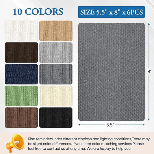 Canvas Patch 5.5 x 8 Inches 6Pcs Self-Adhesive Waterproof Canvas Patch Kit - Image 2