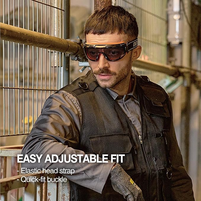 DEX FIT Protective Safety Goggles SG220; Anti Fog & Scratch, Z87 Eye Protection - Image 7