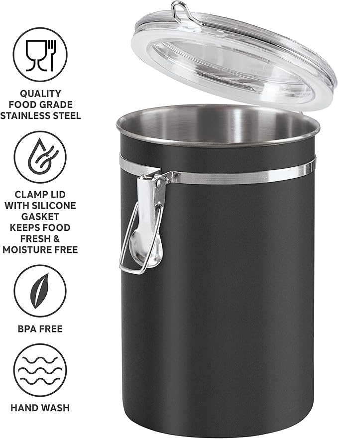 Oggi Stainless Steel Kitchen Canister 62 fl oz, Food Storage, Pantry Storage. - Image 3