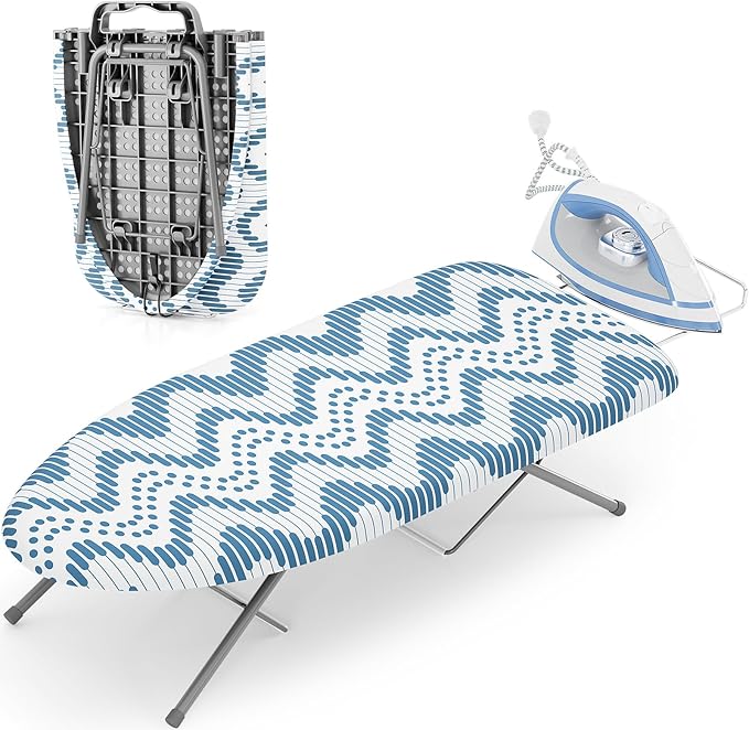 KINGBOARD Tabletop Ironing Board, Small Ironing Boards by KINGBOARD