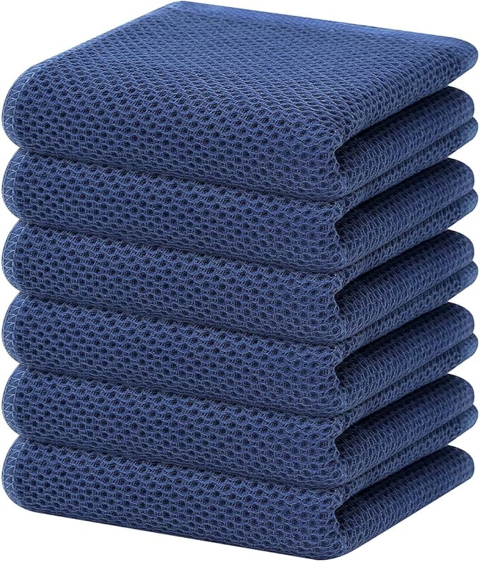 Homaxy 100% Cotton Waffle Weave Kitchen Dish Towels, Ultra Soft Absorbent Quick by Homaxy
