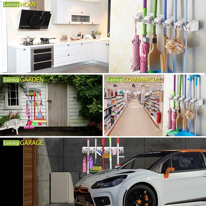 LETMY Broom Holder Wall Mount - Image 6
