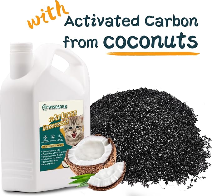 Cat Litter Deodorizer - 4Lb Activated Carbon Litter Box Odor Eliminator - Image 8
