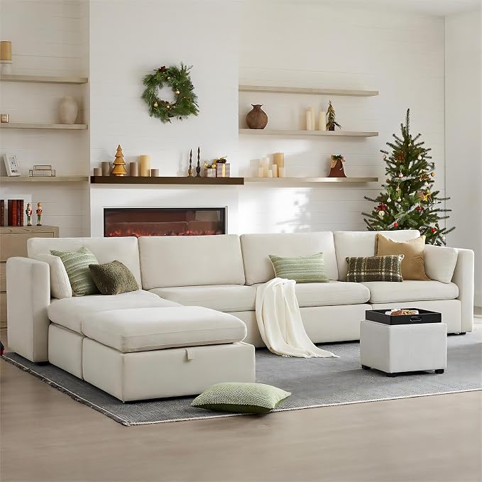 CHITA Oversized Modular Sectional Fabric Sofa Set, FSC Certified Extra Large U - Image 4