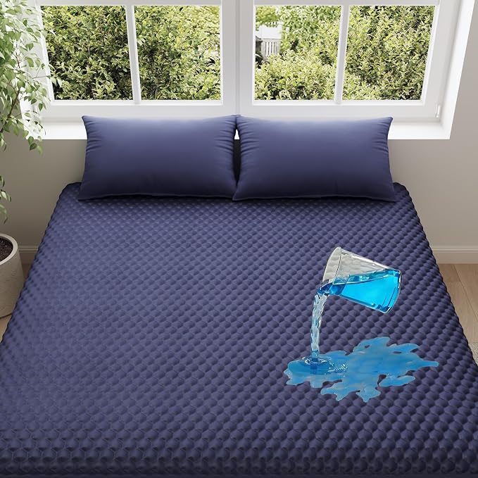 OhGeni 100% Waterproof Mattress Protector, Queen Size Mattress Pad, Fits 6"-20" by OhGeni