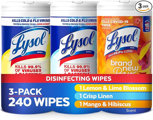 Lysol Disinfectant Wipes Bundle, Dorm Room Essentials, by Lysol