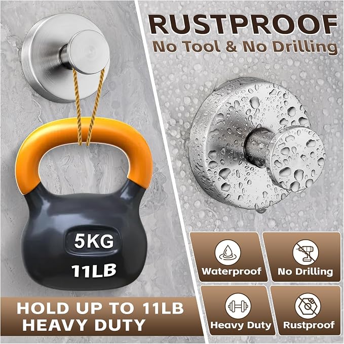 Reusable Heavy Duty Suction Cup Hooks - Image 3