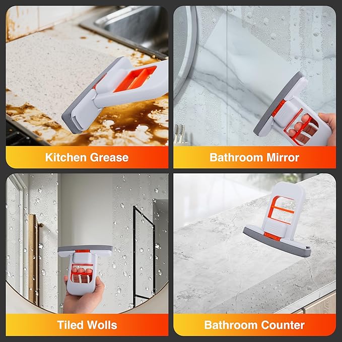 Mini Foldable Desktop Mop, Sponge Mop, Wet and Dry Use Cleaning System - Image 4