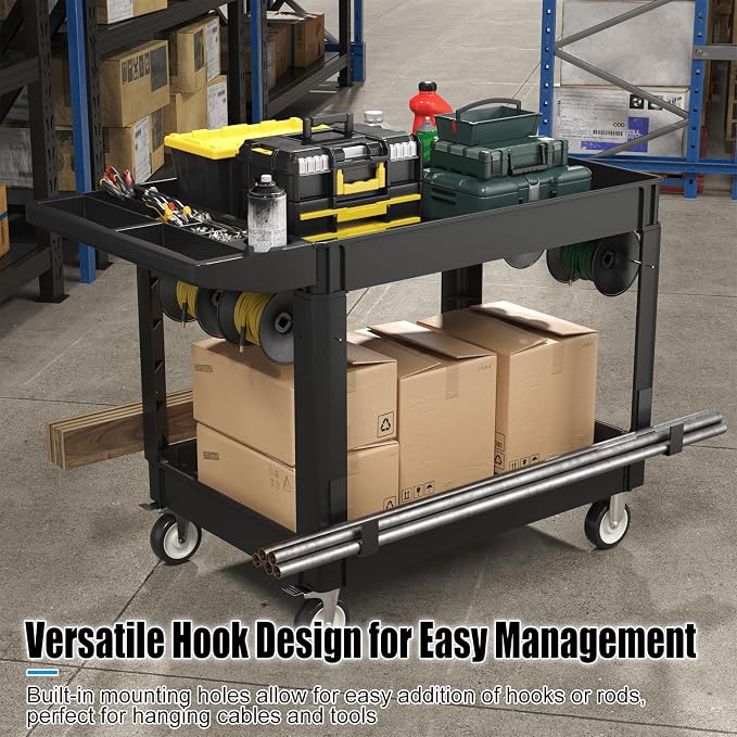 Heavy Duty Rolling Utility Cart - Image 2