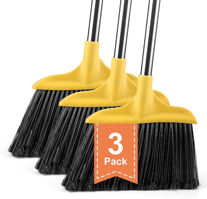 3 Pack Outdoor Heavy Duty Broom 59 Inch by Unknown