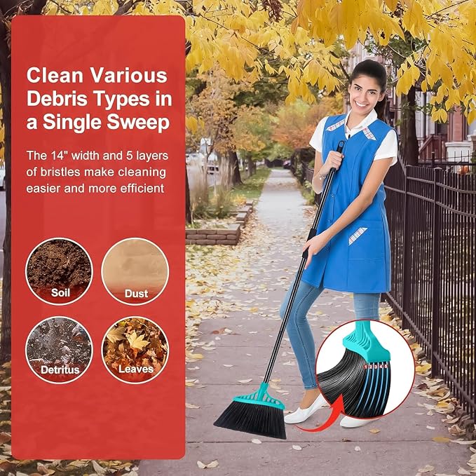 Outdoor Broom for Floor Cleaning, Heavy Duty Brooms - Image 7